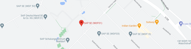 Google Maps Karte SAP Walldorf