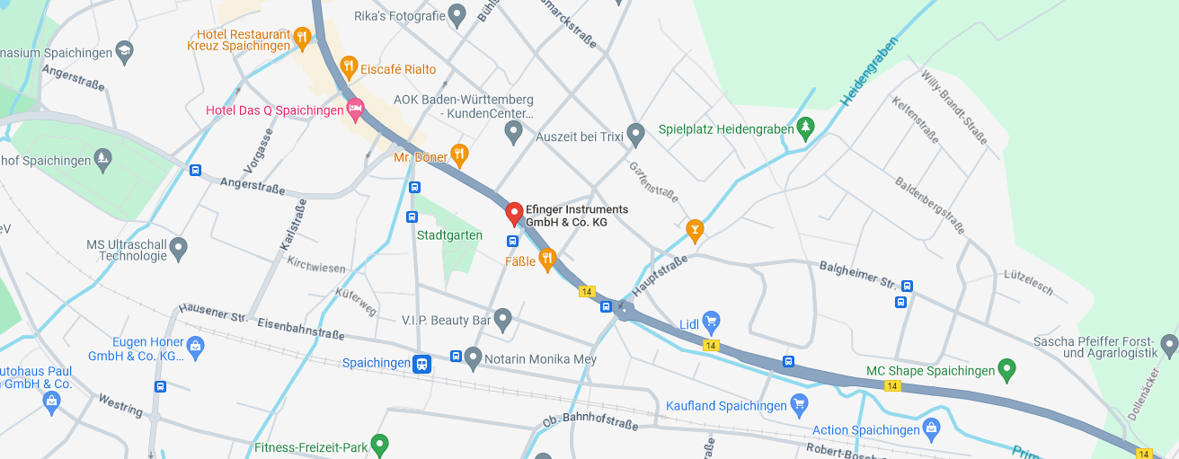 Google Maps Karte Efinger Instruments