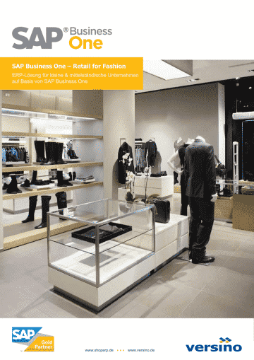 SAP Business One Retail for Fashion Broschüre